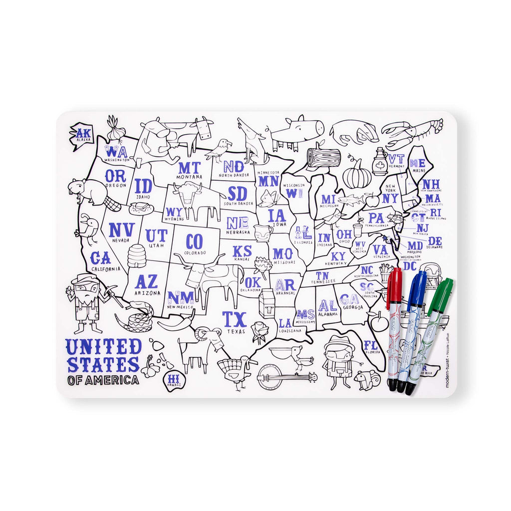 Mark-Mat Set - USA Map