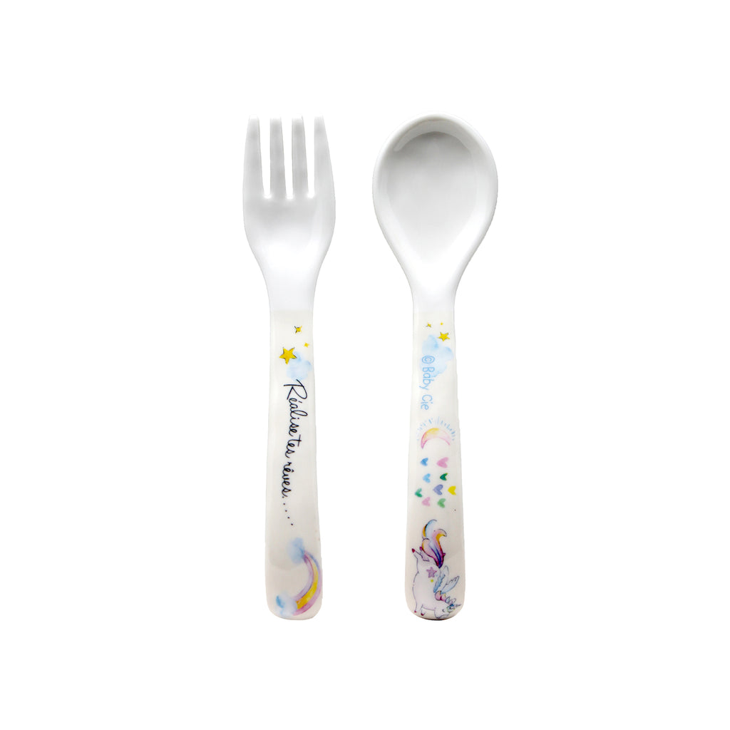 Textured Fork & Spoon  - Realize Your Dreams