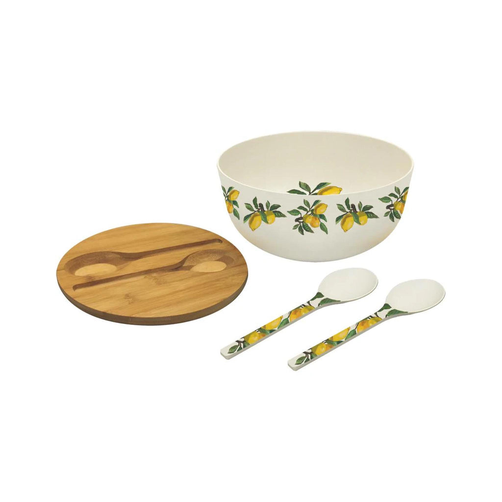 Lemon Musee Bamboo Salad Bowl Set