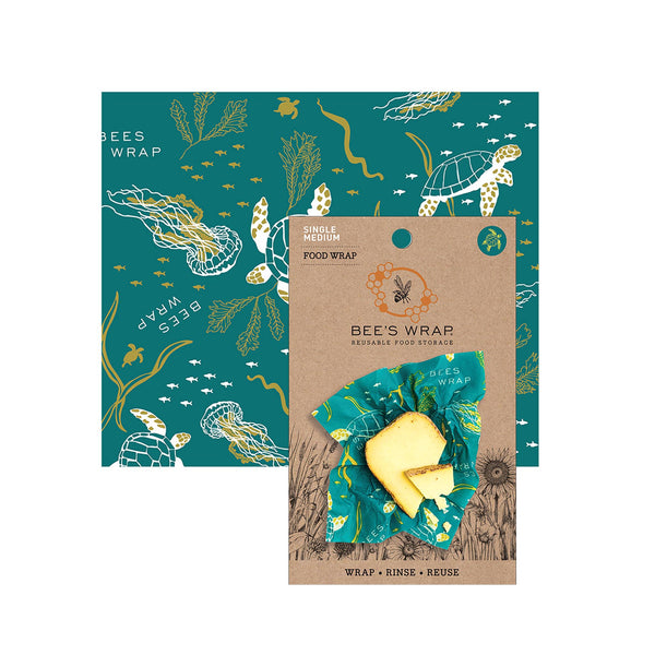 Bee's Wrap Single Wrap - Medium - Ocean - packaging