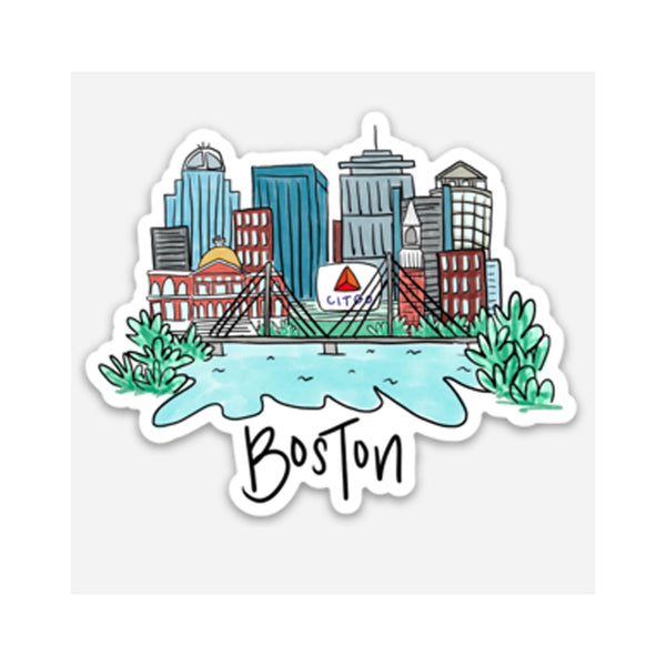 Boston Skyline Sticker