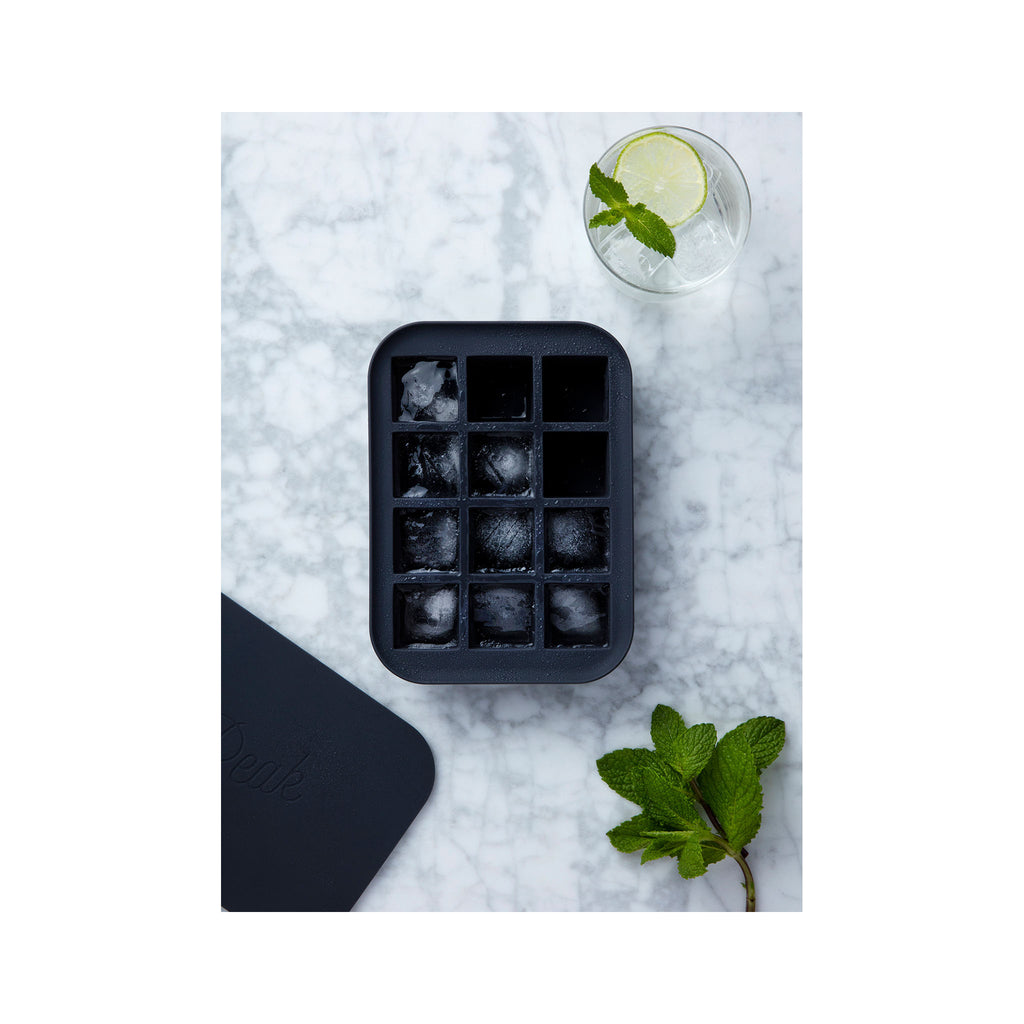 Peak Ice Works Silicone Ice Tray - Everyday Cubes - Charcoal