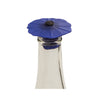 Silicone Poppy Bottle Stopper - Blue Night