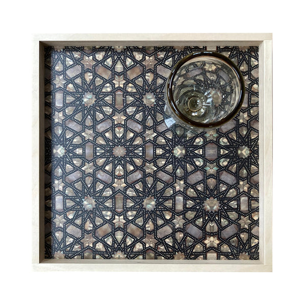 LAMOU Printed Baltic Birch Serving Tray - Astral Pearls