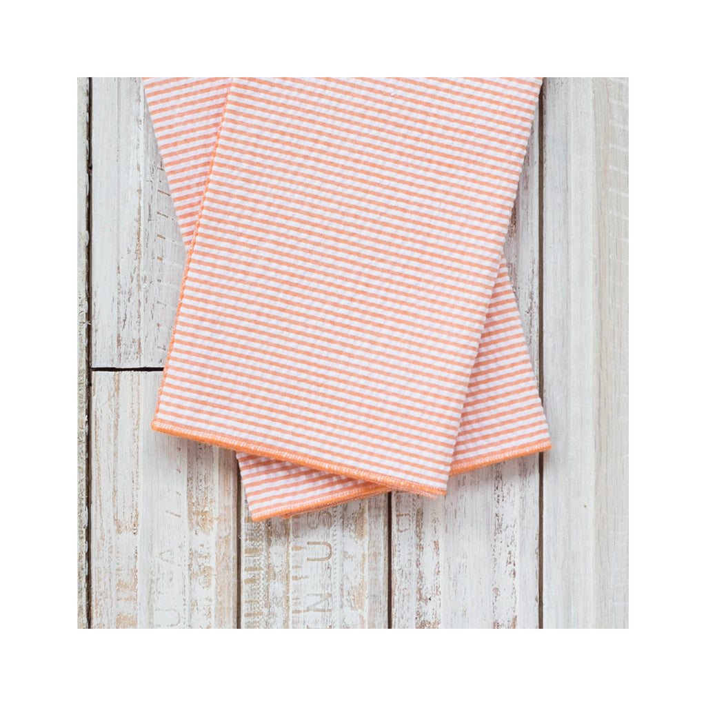 Seersucker Cocktail Napkin Set of 4 - Orange