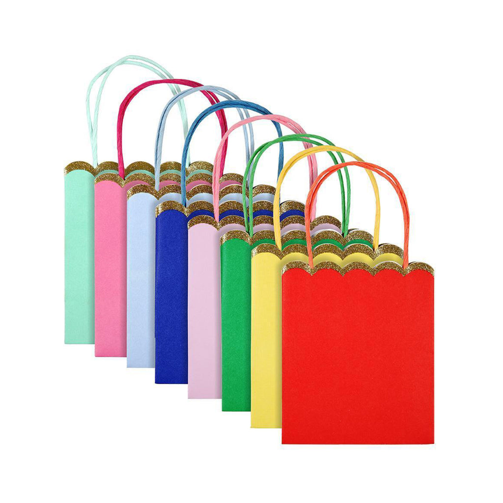 Multicolored Party Bags Set of 8
