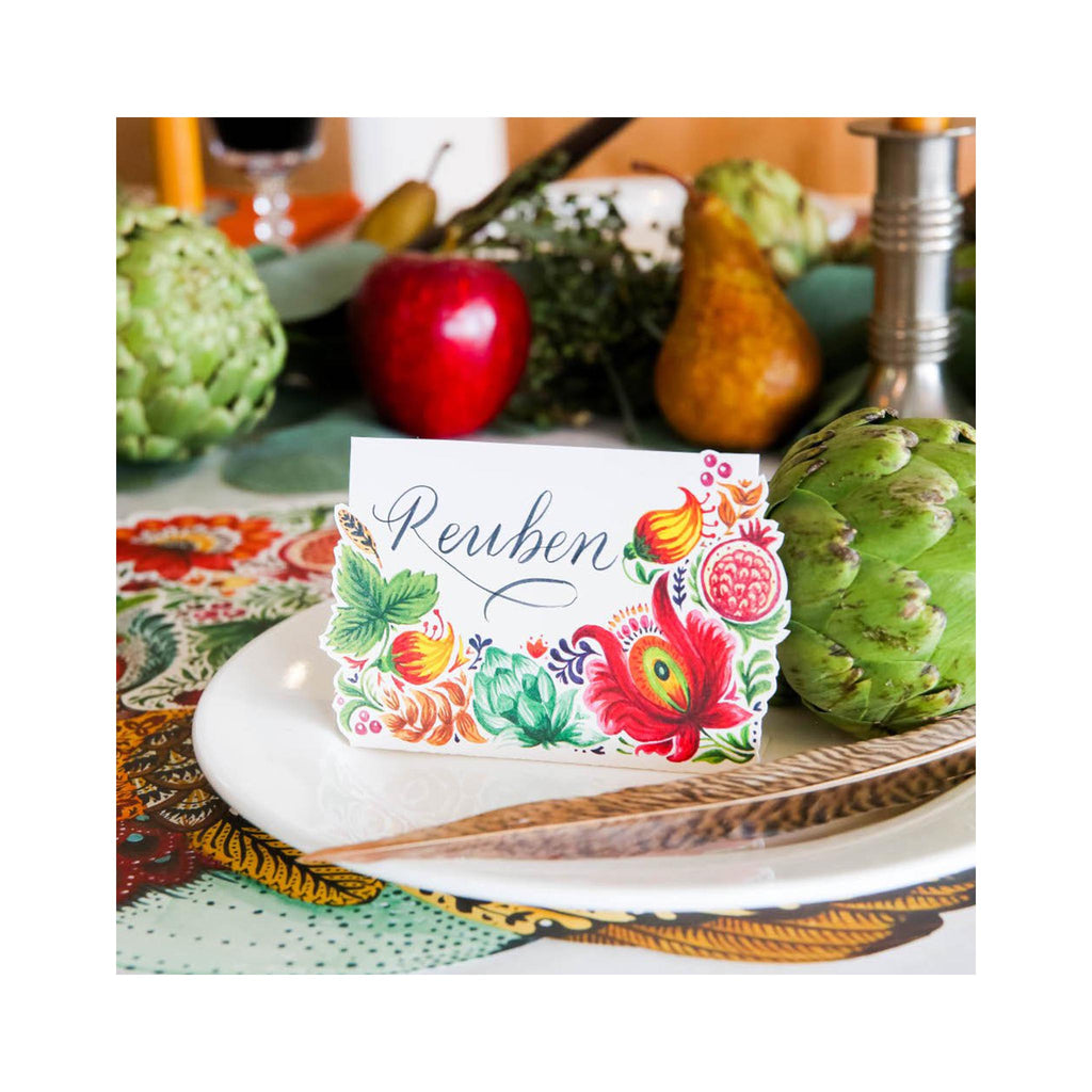 Place Cards  Set of 12 - Bountiful - in use