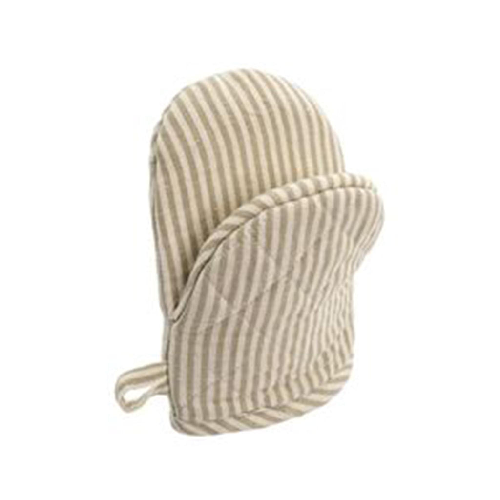 French Linen Mini Oven Mitts - Taupe