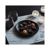 Modern Twist Silicone Placemat - Marble Grey on table
