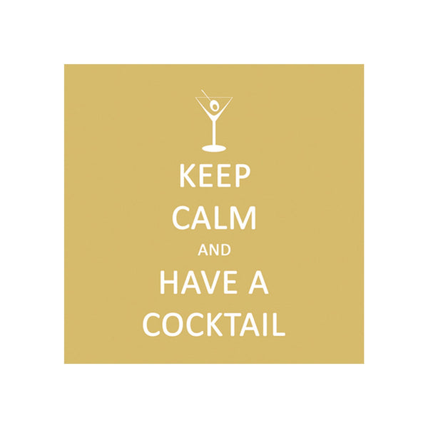 Keep Calm Cocktail Beverage Napkins