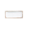 Mango Wood & White Enamel Tray - 12"