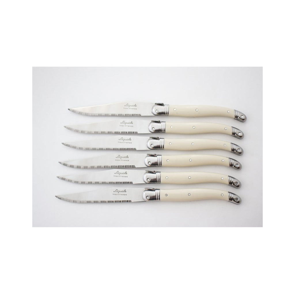 Laguiole Steak Knives Set of 6 - Ivory