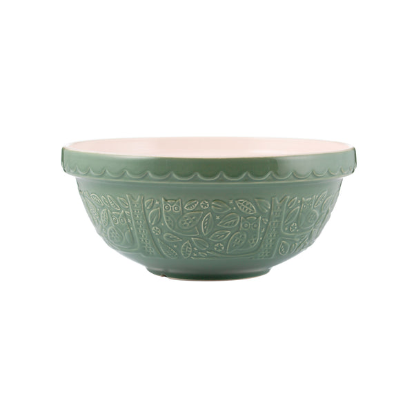 Mason Cash In the Forest - Dark Green Owl Bowl