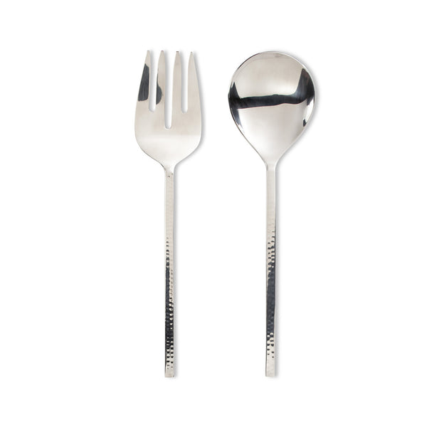 Shiny Hammered Salad Servers