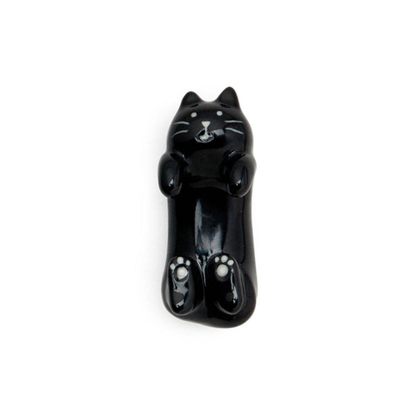 Chopstick Rest - Black Cat