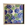 LAMOU Baltic Birch Printed Serving Tray - Blue Posies