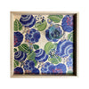LAMOU Baltic Birch Printed Serving Tray - Blue Posies