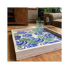 LAMOU Baltic Birch Printed Serving Tray - Blue Posies - profile