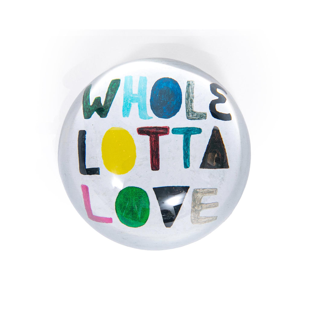 Glass Paperweights with Messages of Love - Who Lotta Love