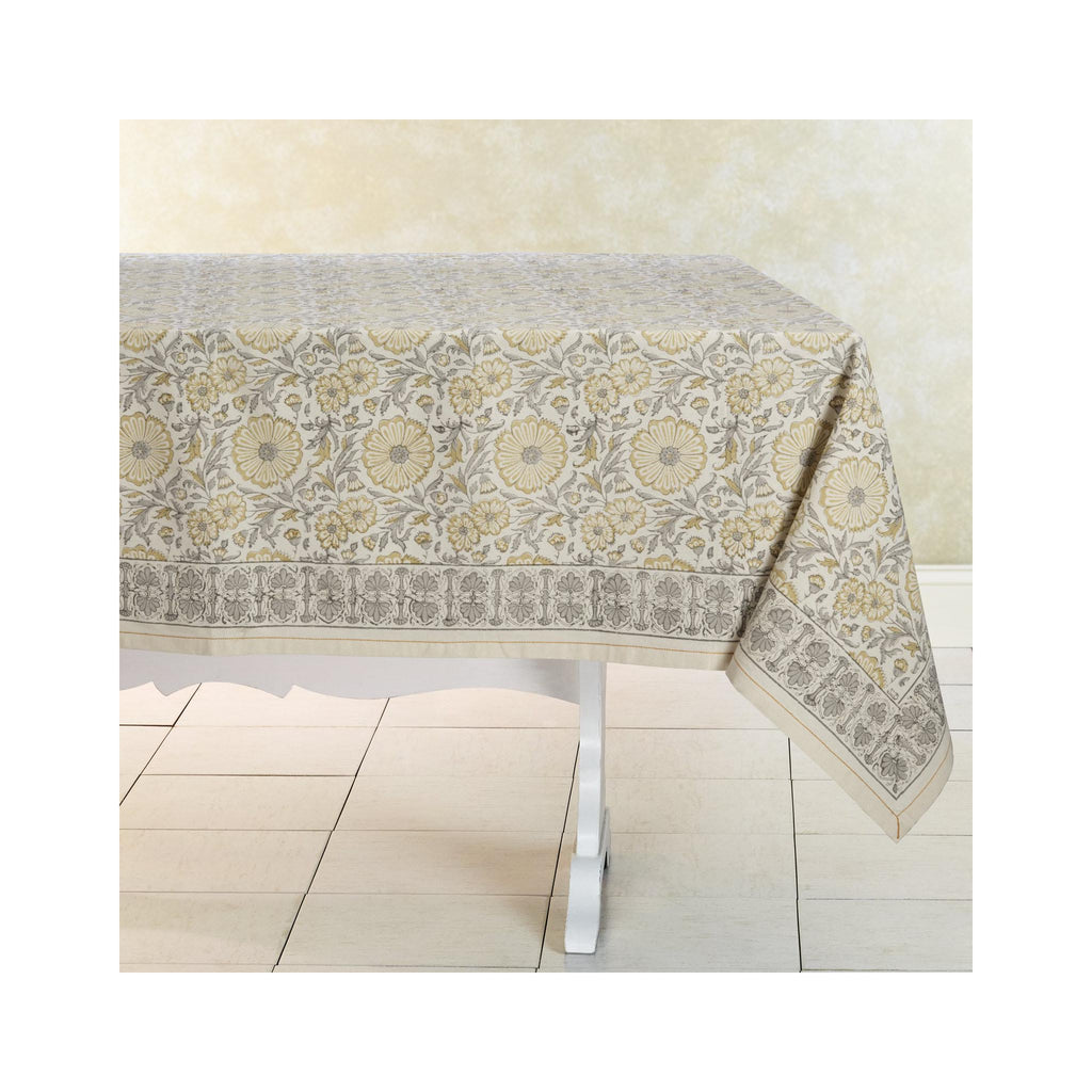 Zinnia Block Printed Tablecloths