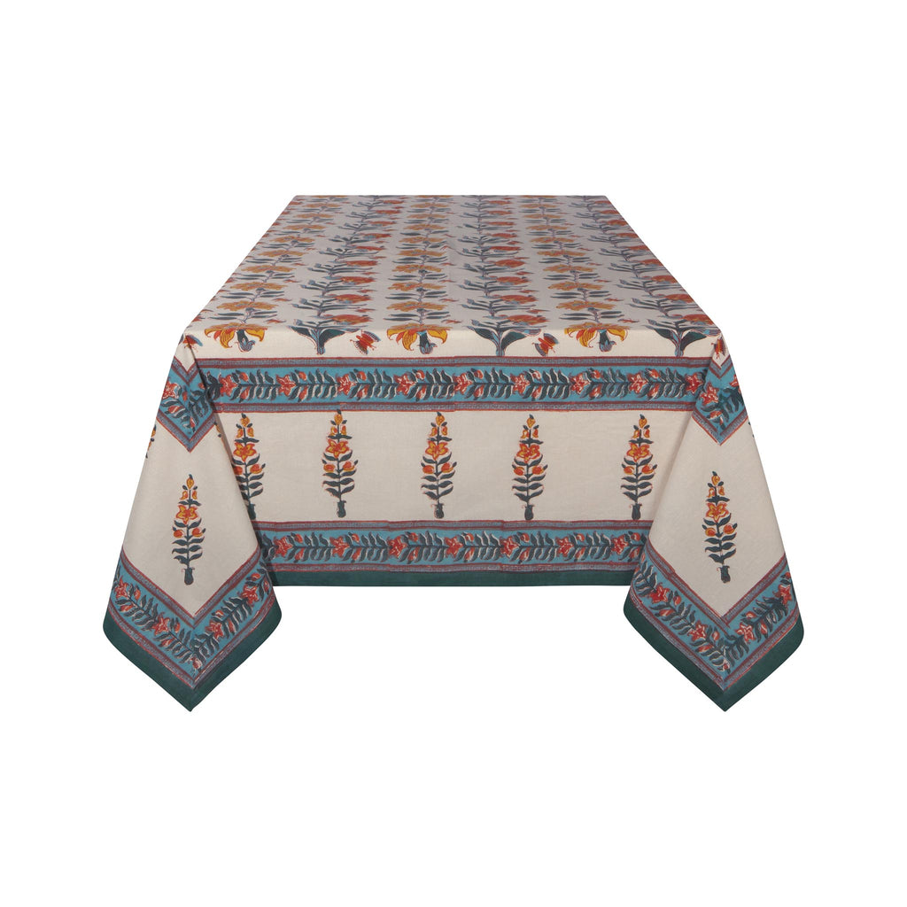Marigold Block Print Tablecloth