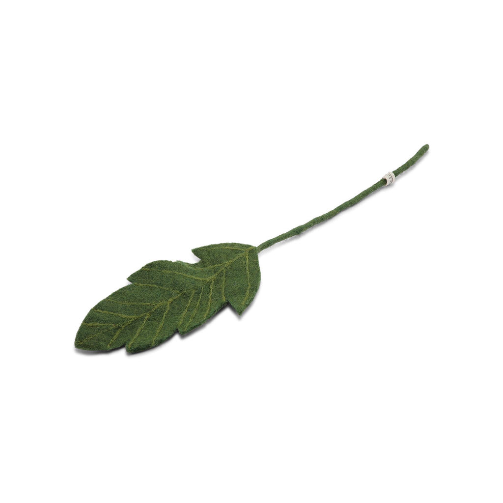 Felt Leaf Branch - Big Green