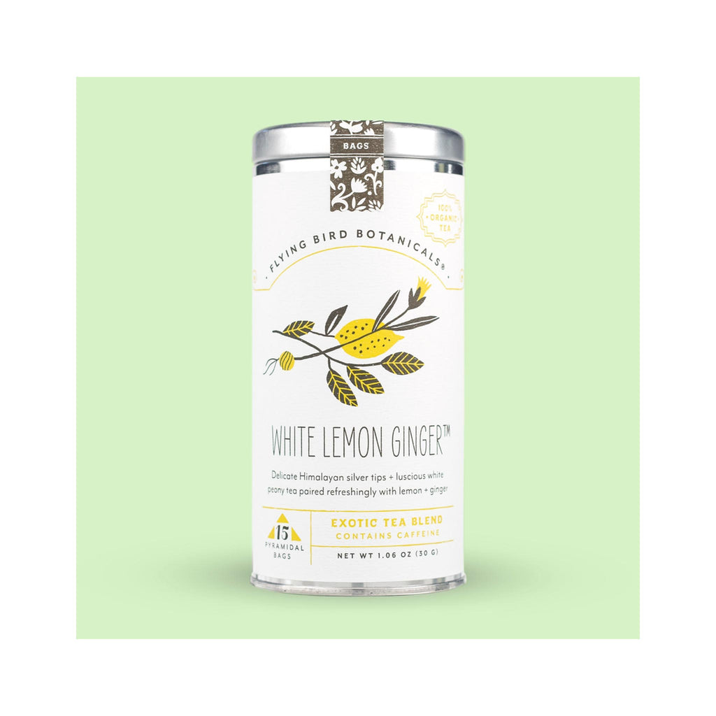 Flying Bird White Lemon Ginger Tea - 15 Bags