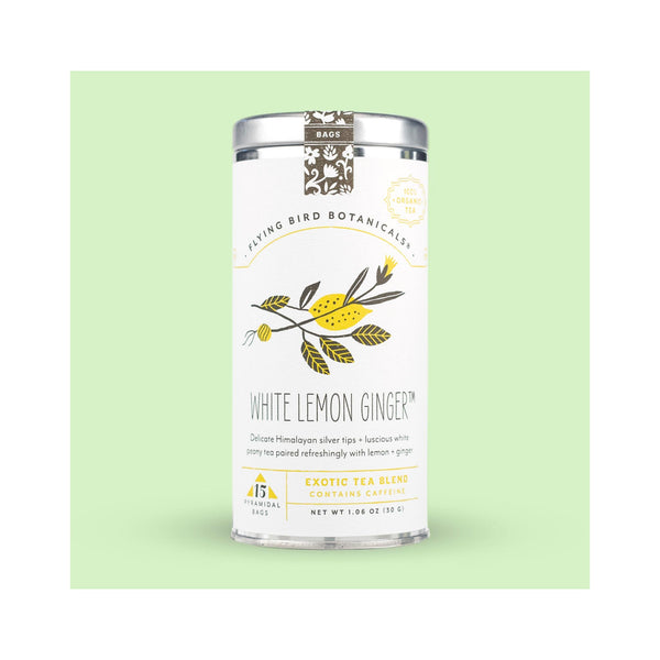 Flying Bird White Lemon Ginger Tea - 15 Bags