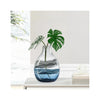 Andrea Swirl Glass Bulb Vases - Blue - 10.75"