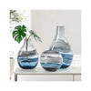 Andrea Swirl Glass Vase Collection - Blue