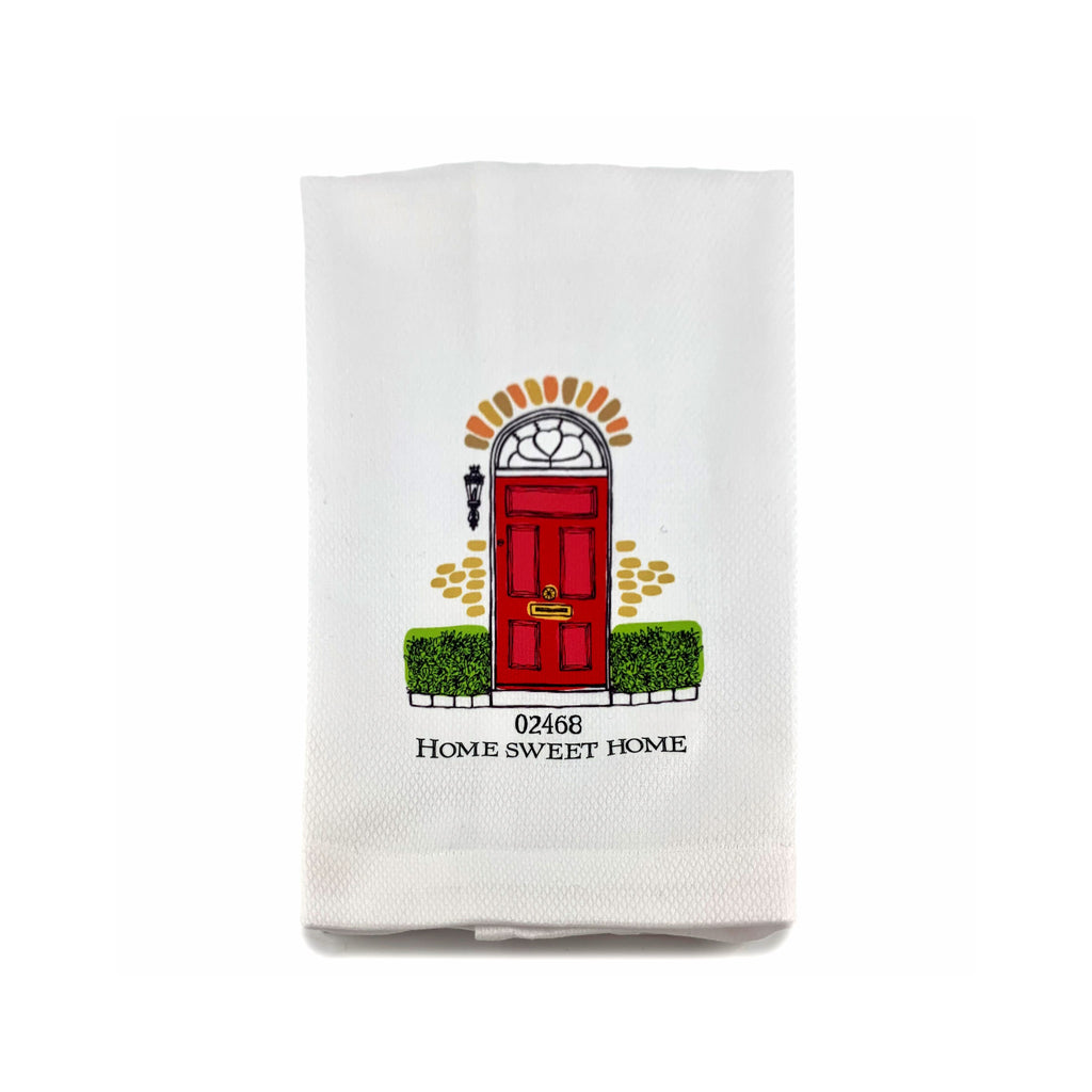 Home Sweet Home Zip Code Tea Towel - 02468