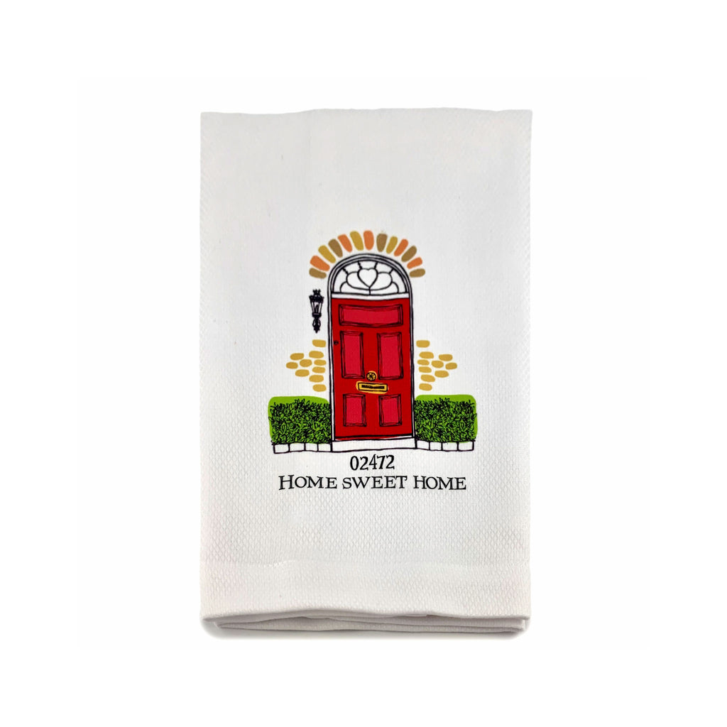 Home Sweet Home Zip Code Tea Towel - 02472