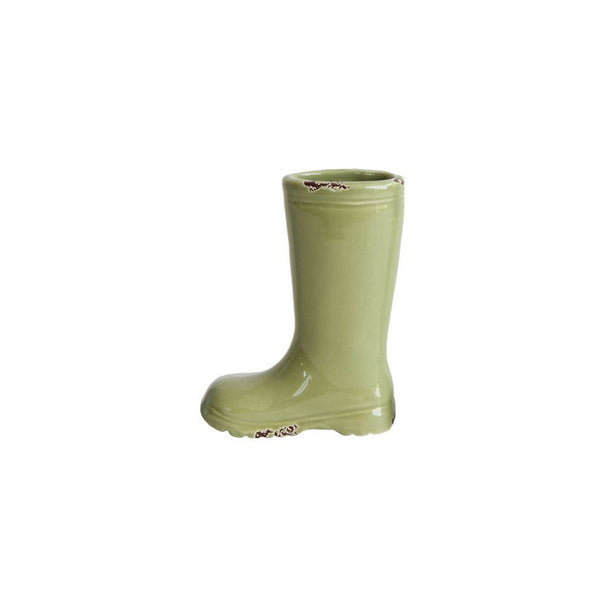 Garden Boot Vase - Green